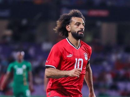 محمد صلاح قائد المنتخب المصري في مواجهة زامبيا - 12 أكتوبر 2023 - twitter/EFA