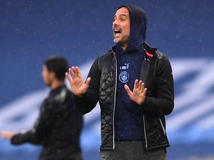 بيب غوارديولا مدرب مانشستر سيتي - AFP