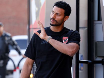 محمد الشناوي حارس الأهلي قبل مباراة المقاولون العرب في الدوري المصري - 9 سبتمبر 2026 - X/@AlAhly