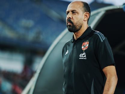 عماد النحاس المدرب المؤقت للأهلي المصري خلال مباراة فاركو في ختام الدوري - 28 مايو 2025 - FACEBOOK/ALAHLY