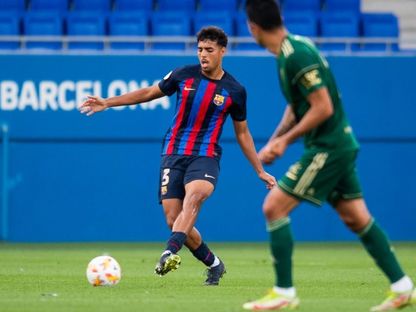 شادي رياض لاعب نادي برشلونة الإسباني - وكالات