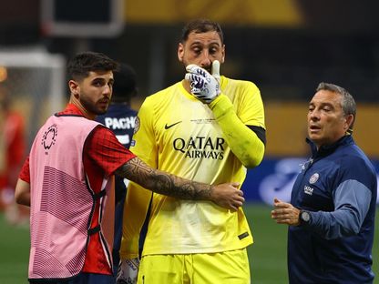 دوناروما متأثراً بعد إصابة موسيالا في التحام بينهما خلال مواجهة باريس سان جيرمان وبايرن ميونيخ بكأس العالم للأندية - 5 يوليو 2025 - Reuters