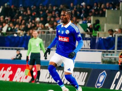 ريان ميسي لاعب نادي ستراسبورغ الفرنسي - - X/@Bluecoxtra