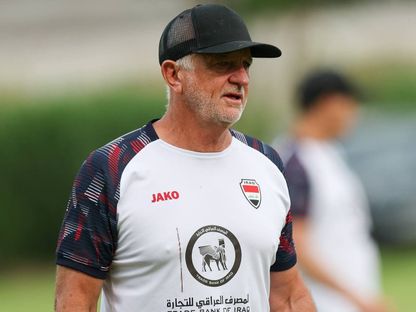 مدرب العراق غراهام أرنولد من تدريبات الفريق في معسكر إسبانيا - 31 مايو 2026 - X/IraqNT_EN