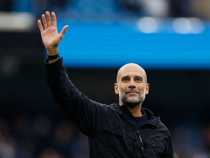 بيب غوارديولا مدرب مانشستر سيتي بعد الفوز على إيفرتون في الدوري الإنجليزي - 18 أكتوبر 2025 - Action Images via Reuters