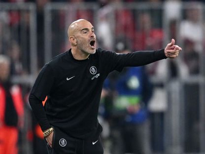 إنزو ماريسكا مدرب تشيلسي خلال لقاء بايرن ميونيخ بدوري أبطال أوروبا - 17 سبتمبر 2025 - Reuters