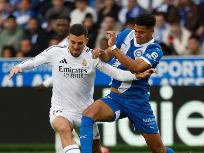 داني سيبايوس خلال مباراة بين ريال مدريد وألافيس - 13 أبريل 2025 - realmadrid.com