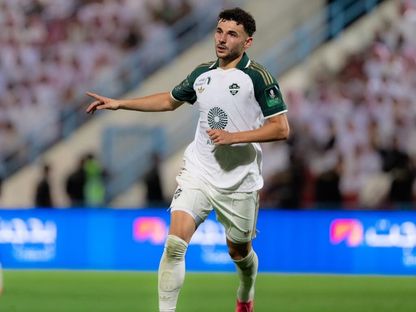إدوارد سبيرتسيان مهاجم الأهلي يسجل أمام الأنوار بكأس ملك السعودية - 17 أغسطس 2026 - x@ALAHLI_FC