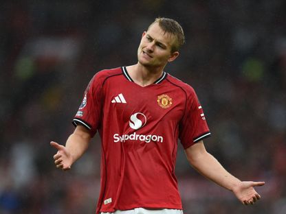 ماتيس دي ليخت من مباراة مانشستر يونايتد وبيرنلي بالدوري الإنجليزي الممتاز - 30 أغسطس 2025 - Reuters