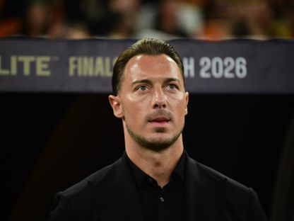 ماتياس يايسله مدرب الأهلي خلال مواجهة فيسيل كوبي الياباني في نصف نهائي  دوري أبطال آسيا للنخبة - 21 أبريل 2026 - X/@aawsat_spt