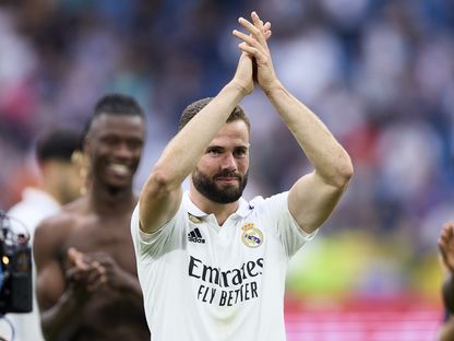 ناتشو فرنانديز بعد مباراة بين ريال مدريد وأتلتيك بلباو - 4 يونيو 2023 - NurPhoto via AFP