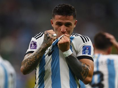 الأرجنتيني إينزو فرنانديز  لاعب بنفيكا في المونديال - 09 ديسمبر 2022 - Reuters