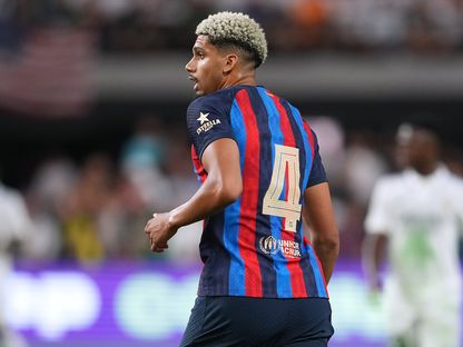 الأورجوياني رونالد أراوخو مدافع برشلونة في مواجهة ريال مدريد وديا - 24 يوليو 2022 - USA TODAY Sports