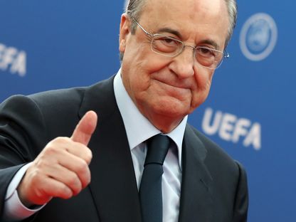 رئيس ريال مدريد فلورنتينو بيريز - AFP