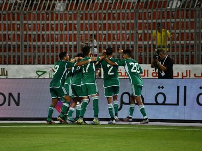 من مباراة الجزائر ولبنان بدورة الألعاب العربية - 9 يوليو 2023 - Twitter/@UAFAAC