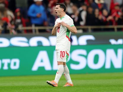 فرحة براهيم دياز لاعب المنتخب المغربي بهدفه في مرمى زامبيا في كأس أمم إفريقيا 2025 - 29 ديسمبر 2025 - Cafonline.com