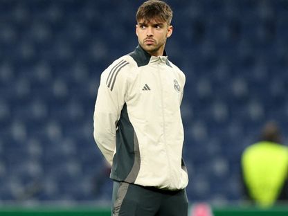 راؤول أسينسيو مدافع ريال مدريد قبل مباراة مانشستر سيتي في دوري أبطال أوروبا - 19 فبراير 2025 - Reuters