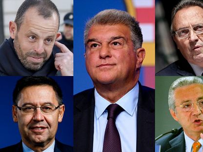 لابورتا و4 رؤساء سابقين يجتمعون لمواجهة الهجمات ضد برشلونة