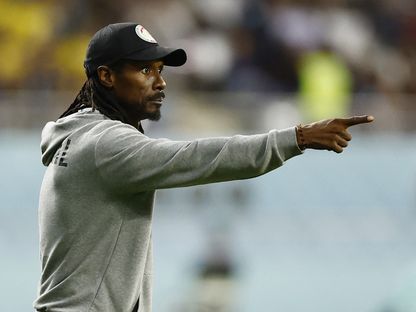 أليو سيسيه مدرب السنغال خلال مواجهة الإكوادور - 29 نوفمبر 2022 - REUTERS