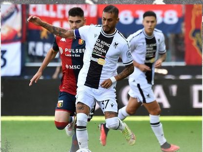 من مواجهة أودينيزي أمام جنوى في الدوري الإيطالي - 1 أكتوبر 2023 - twitter/Udinese_1896