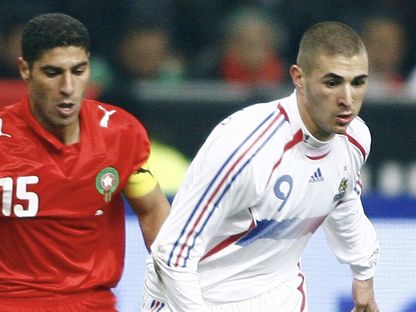 كريم بنزيمة في مباراة المغرب وفرنسا على استاد سان دوني عام 2007 - Getty