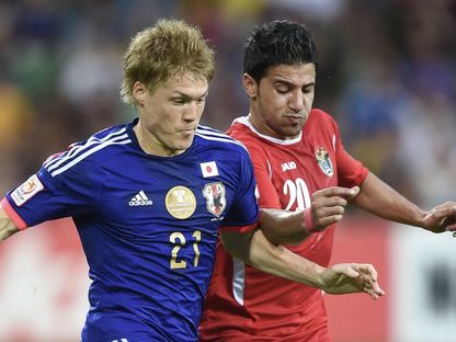 من مباراة اليابان ضد الأردن في كأس آسيا 2015 - Getty