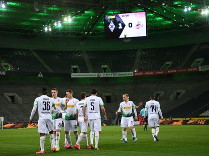 لاعبو بوروسيا مونشنغلادباخ - AFP