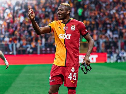 فيكتور أوسيمين من مباراة غلطة سراي وسيفا سبور التي سجّل فيها ثنائية - 3 مايو 2025 - X/victorosimhen9