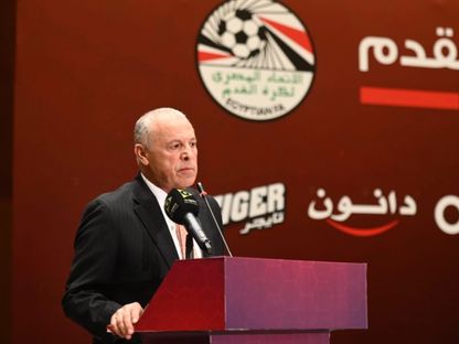 رئيس الاتحاد المصري لكرة القدم هاني أبو ريدة في مؤتمر صحفي - 22 يناير 2026 - EgyptNT_EN/x