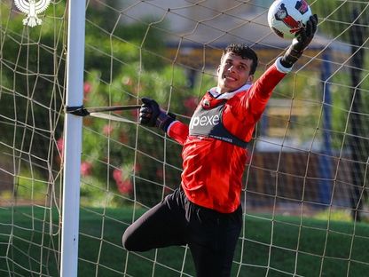 محمود جاد خلال تدريبات المصري البورسعيدي - 13 يوليو 2025 - X/@AlMasrySC