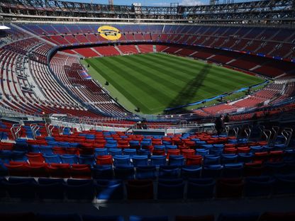 لقطة عامة من داخل ملعب كامب نو الخاص بنادي برشلونة - 23 سبتمبر 2025 - Reuters