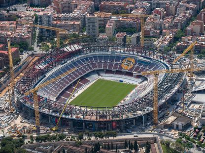 ملعب "كامب نو" خلال تحديثه - 16 يونيو 2025 - X/@FCBarcelona
