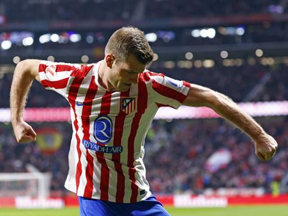 ألكسندر سورلوث بعد تسجيله هدفاً لأتلتيكو مدريد في مرمى إسبانيول - 21 فبراير 2026 - X/@Atleti