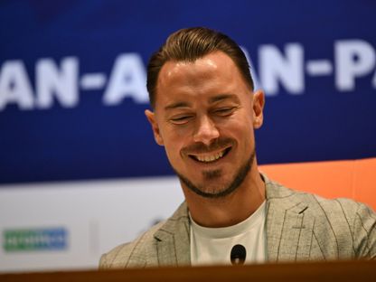 يايسله مدرب الأهلي السعودي في مؤتمر قبل مواجهة بيراميدز - 22 سبتمبر 2025 - X/@aawsat_spt