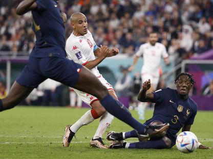 أكسيل ديساسي مدافع موناكو ومنتخب فرنسا في المونديال - 30 نوفمبر 2022 - Reuters