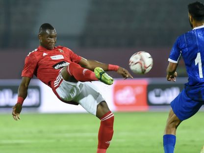 أليو ديانج في مباراة الاهلي واسوان بالدوري المصري - ُAhly website