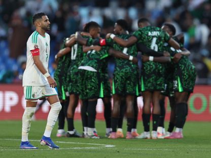 رياض محرز قائد الجزائر خلال مواجهة نيجيريا في كأس أمم إفريقيا - 10 يناير 2026 - Reuters