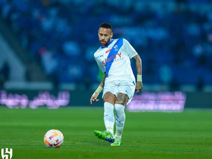 نيمار خلال مباراة الهلال وضمك بالدوري السعودي - 21 سبتمبر 2023  - x/@Alhilal_FC
