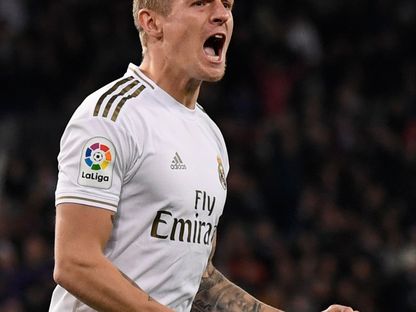 لاعب خط وسط "ريال مدريد" الألماني توني كروس - AFP