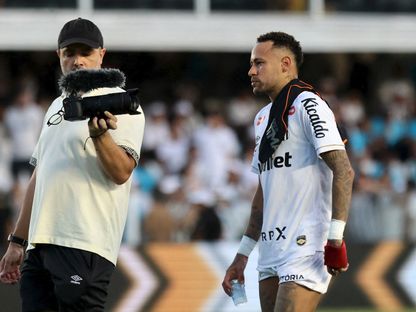 نيمار بعد مباراة بين سانتوس وكورينثيانز – 15 مارس 2026 - REUTERS