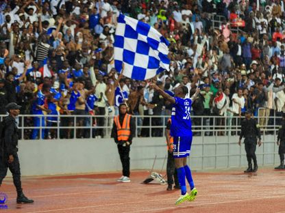 فرحة الهلال السوداني بالتفوق على مولودية الجزائر في دوري أبطال أفريقيا - 25 نوفمبر 2025 - x@AlHilalSC_