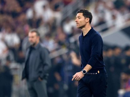 تشابي ألونسو من نهائي كأس السوبر الإسباني بين ريال مدريد وبرشلونة - 11 يناير 2026 - Reuters