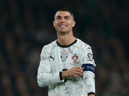 كريستيانو رونالدو خلال مباراة بين البرتغال وإيرلندا في تصفيات كأس العالم 2026 - 13 نوفمبر 2025 - REUTERS