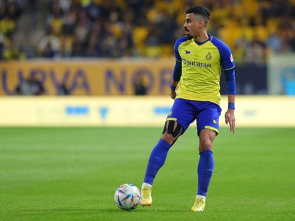 علي لاجامي مدافع فريق النصر السعودي - X/LAJAMI_78