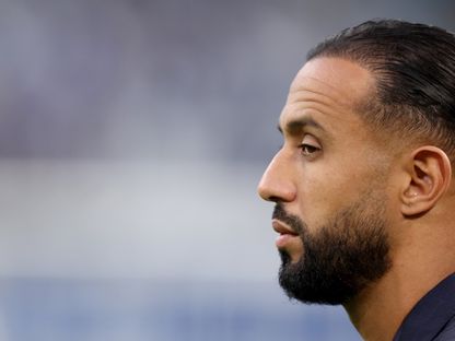 مهدي بن عطية المدير الرياضي لنادي أولمبيك مارسيليا في مواجهة فريقه أمام نيس في الدوري الفرنسي - 26 أبريل 2026 - Reuters