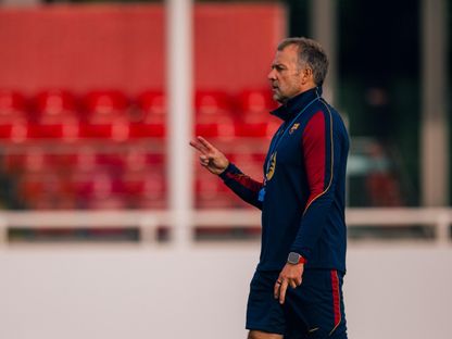 هانزي فليك من تدريبات برشلونة - 28 يوليو 2026 - X/FCBarcelona_es