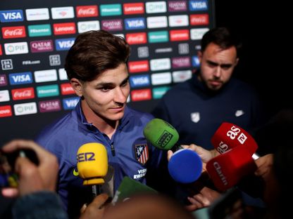 لاعب أتلتيكو مدريد خوليان ألفاريز خلال مقابلة في كأس العالم للأندية - 18 يونيو 2025 - Reuters