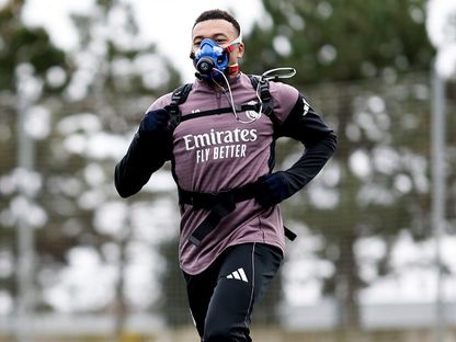 كيليان مبابي في تدريبات ريال مدريد قبل مواجهة فالنسيا بالدوري الإسباني - 5 فبراير 2026 - X@realmadrid