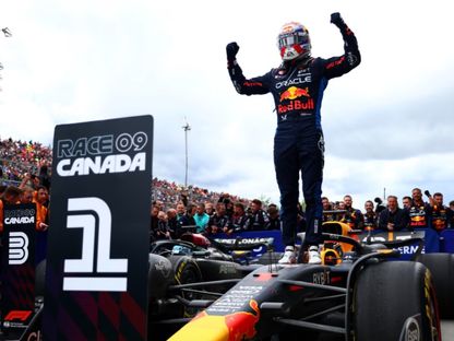 المتسابق الهولندي فرشتابن يفوز بسباق فورمولا 1 في كندا 2024 - formula1/x