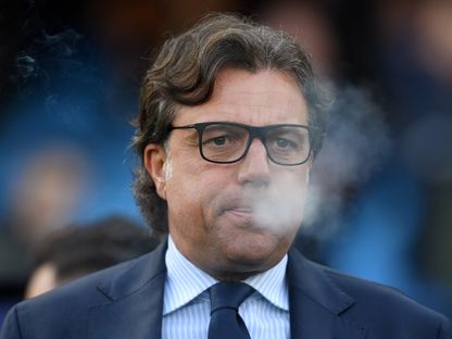 كريستيانو جيونتولي المدير الرياضي لنابولي الإيطالي - 3 أبريل 2019 - Reuters